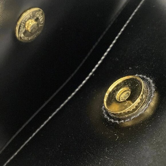 CELINE Star Ball - Black Gold Leather Shoulder Bag 663-082325 - Picture 9 of 14